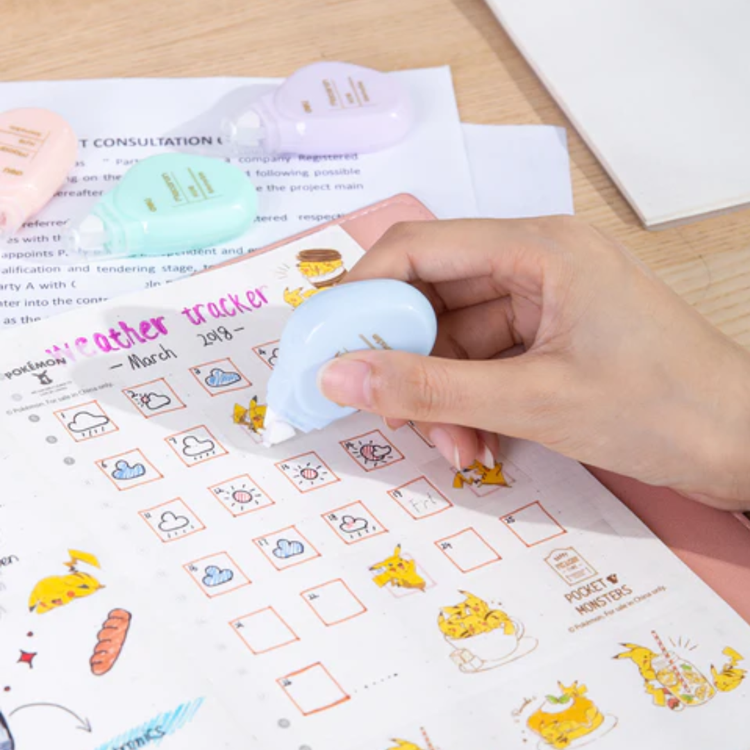 Deli Macaron Correction Tape - SCOOBOO - H216 - Eraser & Correction