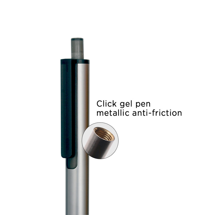 Kaco Tube Gel Pen Metal Grey - SCOOBOO - Tube-Gel-Grey -