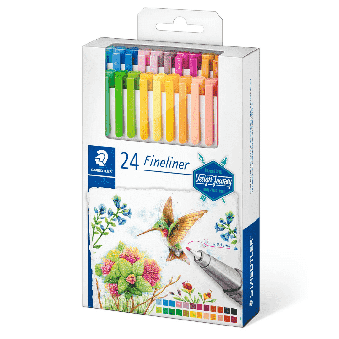 Staedtler Design Journey 24 Fineliners - SCOOBOO - 334 C24-C - Fineliner