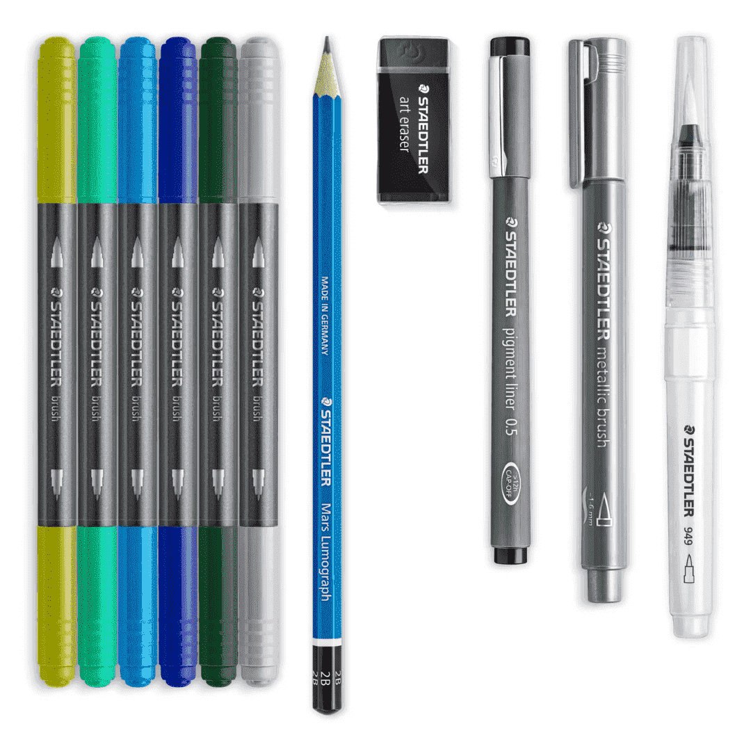 Staedtler Hand Lettering X Watercolour Set