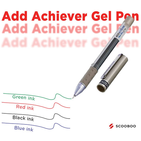 Add Achiever Gel Pen (Pack Of 2) - SCOOBOO - Gel Pens