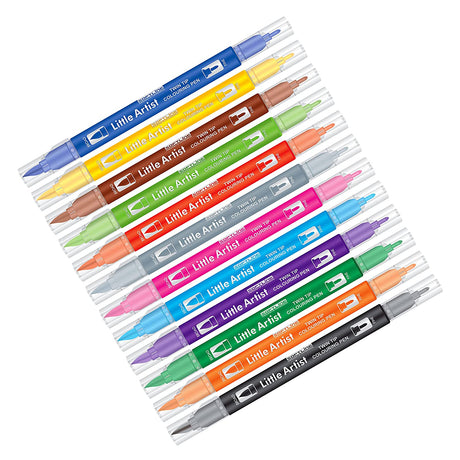 AddGel Softline Twin Tip Colouring Pens - SCOOBOO - SOFTLINE LITTLE ARTIST 12 - Brush Pens