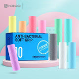 Anti Bacterial Soft Grip - Pack of 10 Assorted Colours - SCOOBOO - Anit-Bacterial - DIY Box & Kids Art Kit