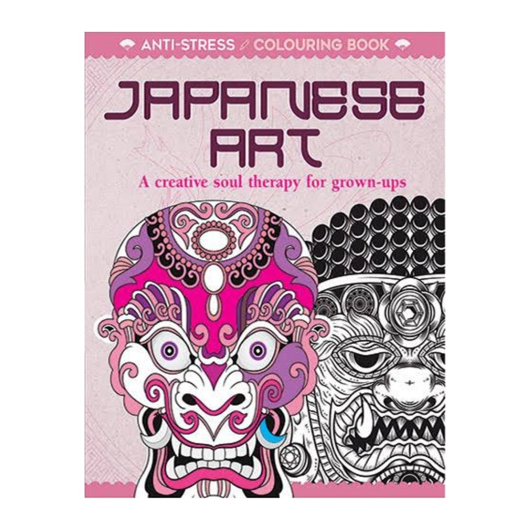 Anti Stress Colouring Book Japanese Art - SCOOBOO - Mandalas