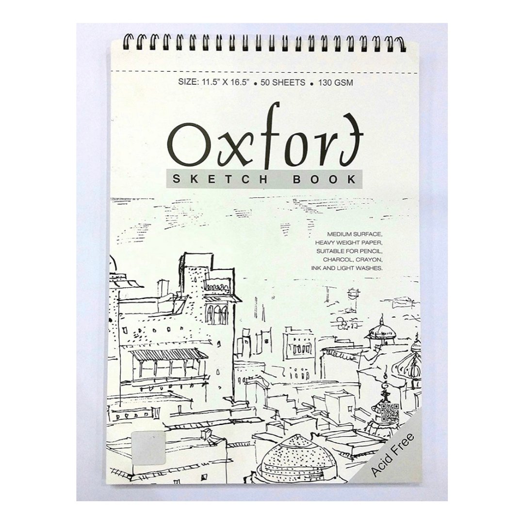 SKYGOLD 11.5X16.5 50 SHEETS 140GSM ANUPAM OXFORD SKETCH BOOK FOR ARTISTS  (WHITE) Sketch Pad Price in India - Buy SKYGOLD 11.5X16.5 50 SHEETS 140GSM  ANUPAM OXFORD SKETCH BOOK FOR ARTISTS (WHITE) Sketch