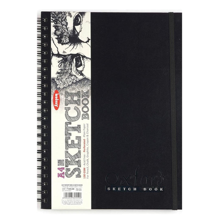 Anupam Oxford Wire-o Sketch Book 130 GSM - SCOOBOO - 325590 - Sketch & Drawing