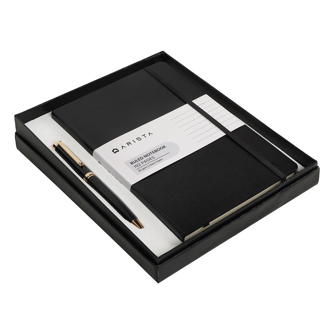 Arista Ballpoint Pen With A5 Note Book - SCOOBOO - BlackGTNoteBook - Ball Pen