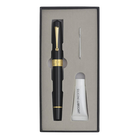 Arista One Classic Black-GT Fountain Ink Pen - SCOOBOO - ARISTA-S BLACK GT-EF - Fountain pen