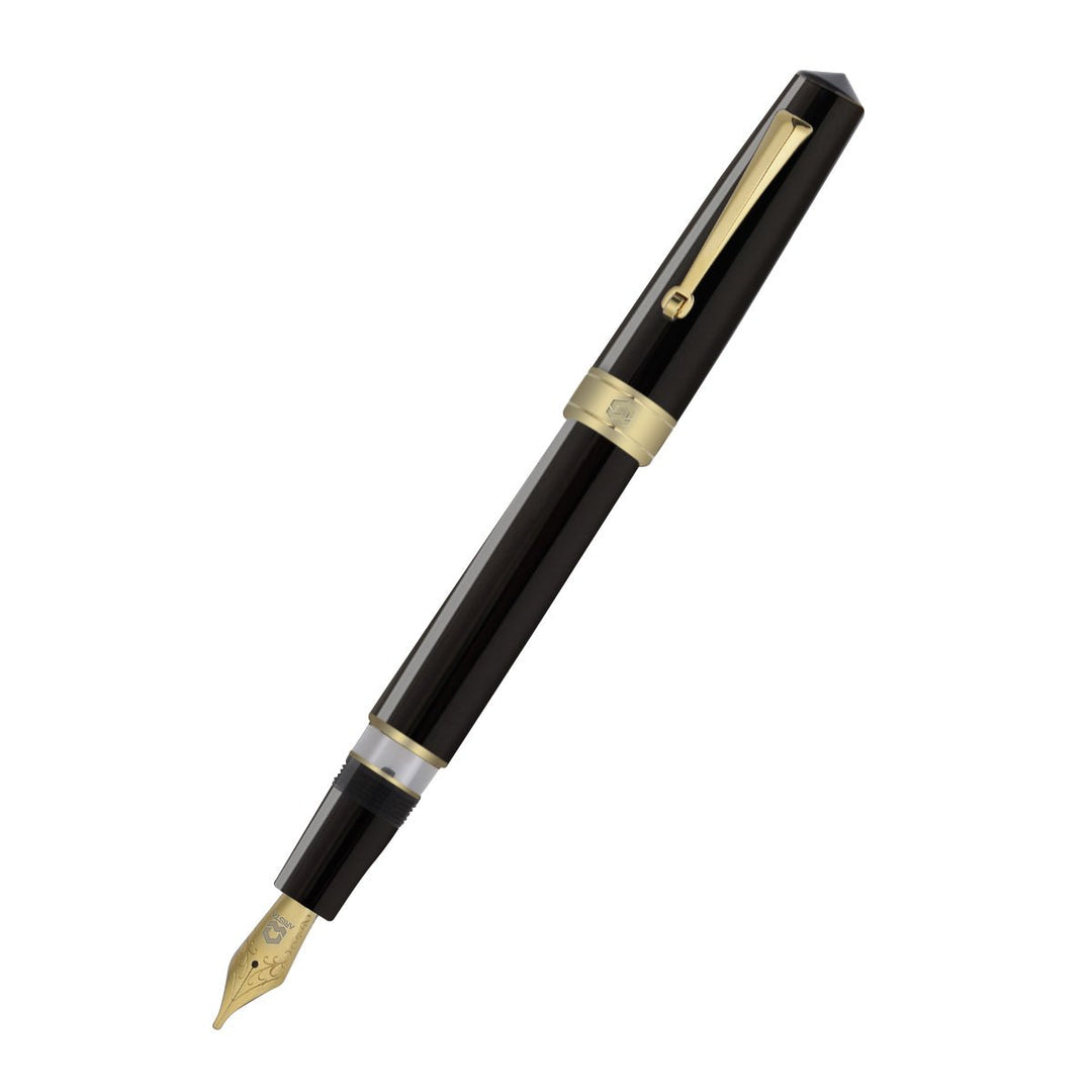 Arista One Classic Black-GT Fountain Ink Pen - SCOOBOO - ARISTA-S BLACK GT-EF - Fountain pen