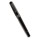 Arista One Classic Shinny Black-titanium Trims Fountain Ink Pen - SCOOBOO - ARISTA-S BLACK TT-EF - Fountain pen