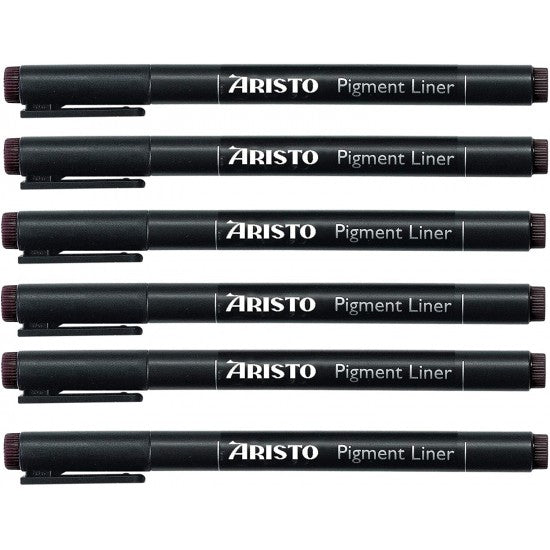 Aristo 0.05mm Pigment Liner- Set of 6 Pens - SCOOBOO - 23515 - 6 PC-TGM - Fineliner