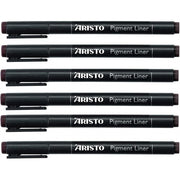 Aristo 0.05mm Pigment Liner- Set of 6 Pens - SCOOBOO - 23515 - 6 PC-TGM - Fineliner