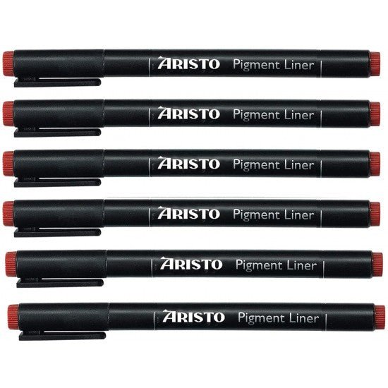 Aristo 0.5mm Pigment Liner- Set of 6 Pens - SCOOBOO - 23505 - 6 PC-TGM - Fineliner