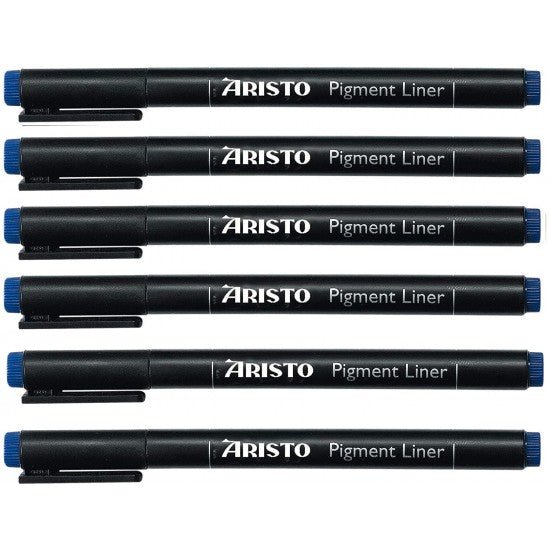 Aristo 0.7mm Pigment Liner- Set of 6 Pens - SCOOBOO - 23507 - 6 PC-TGM - Fineliner