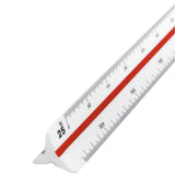 Aristo | Architectural Triangular | Three-Edged Scale | 30cm White Plastic | Architect B - SCOOBOO - AR1314/2 - Ruler