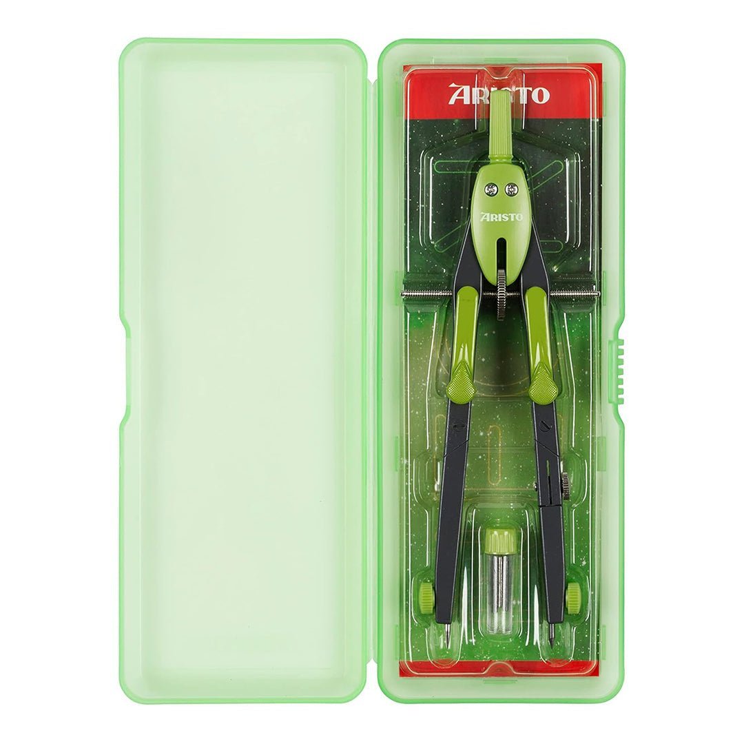 Aristo | Rapid Adjustment Compass | College BTS | Forest Green Colour ...