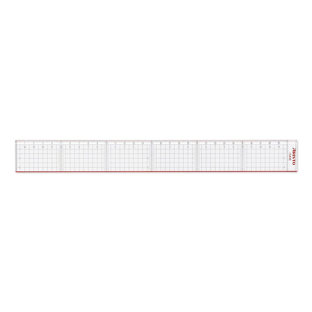 Aristo | Cutting Ruler Pexiglass | Red Cutting Edge | 30cm ...