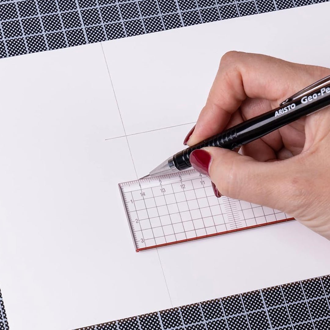 Aristo | Cutting Ruler Pexiglass | Red Cutting Edge | 30cm ...
