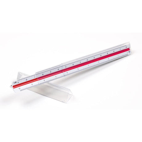 Aristo | Triangular Reduction Scale | F - Mechanical Engineering | 30cm | with Protected Plastic Quiver - SCOOBOO - AR1314/4 - Ruler