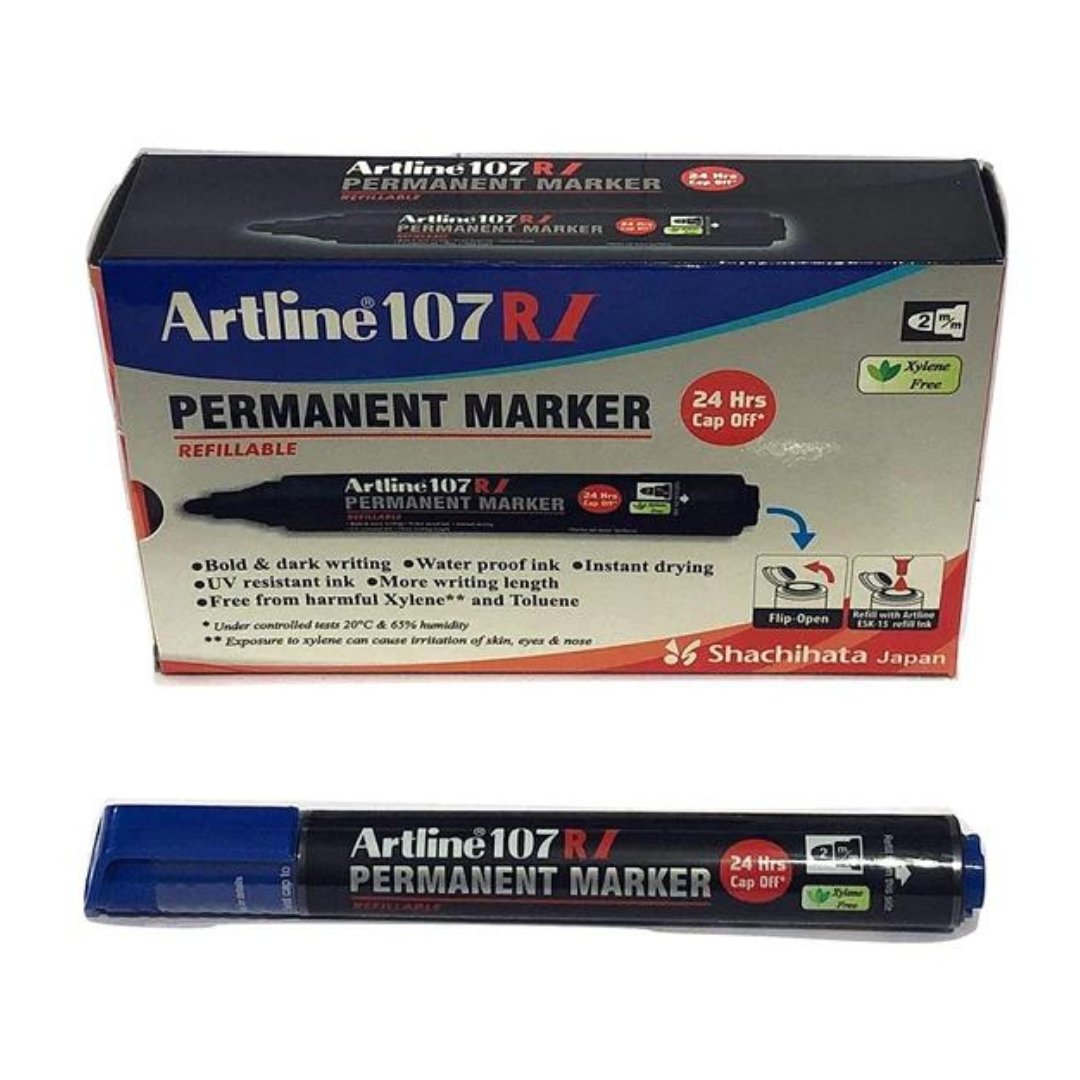 Artline 107 Permanent Marker - SCOOBOO - EK-107RI - Permanent Markers