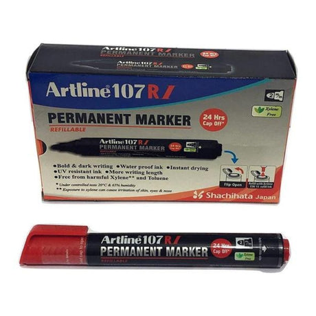 Artline 107 Permanent Marker - SCOOBOO - EK-107RI - Permanent Markers