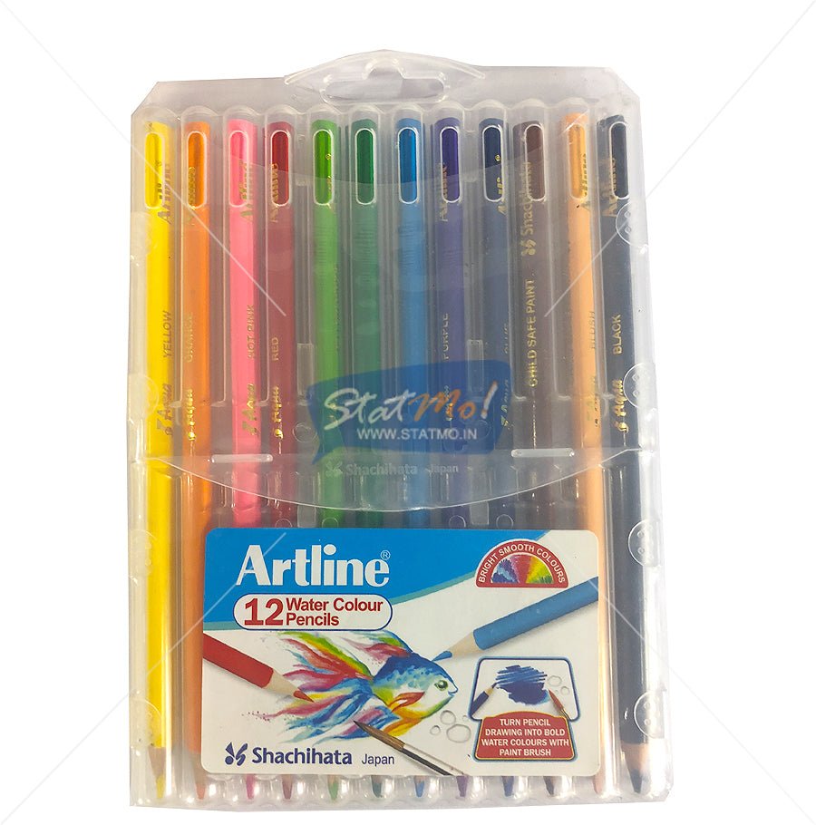 Artline 12 Water Colour Pencils - SCOOBOO - -