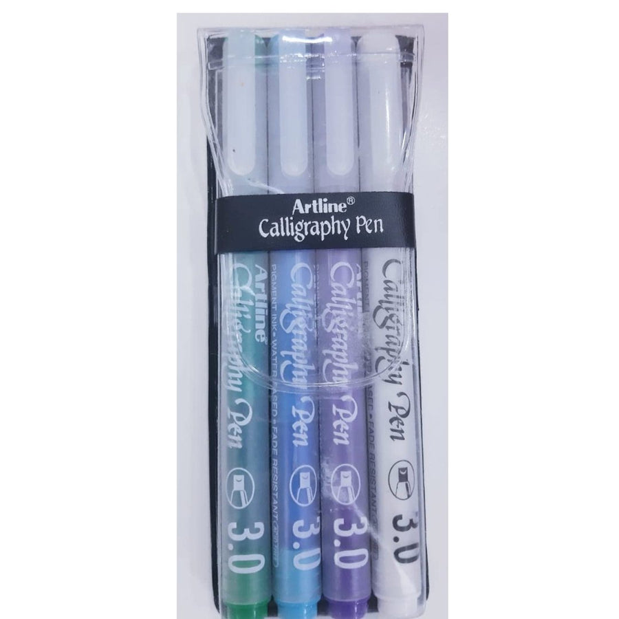Artline Calligraphy Pastel Pen- Set of 4 - SCOOBOO - 10302 - Calligraphy Pens
