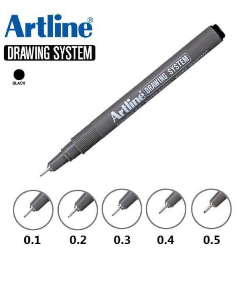 Artline Drawing System Technical Pens - SCOOBOO - 10256 - Drawing Pen