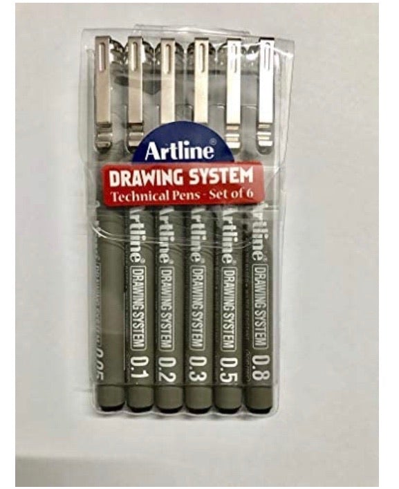 Artline Drawing System Technical Pens - SCOOBOO - 10256 - Drawing Pen