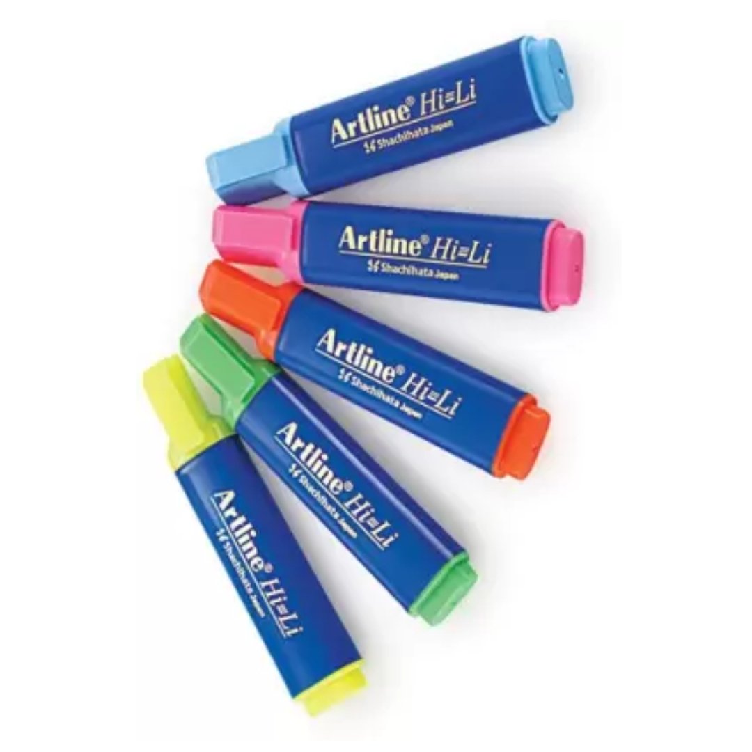 Artline Hi=Li Highlighter-Set Of 5 - SCOOBOO - 10190 - Highlighter