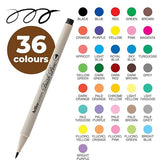 Artline Supreme Brush Pens Pack - SCOOBOO - EPFS-F/36W - Brush Pens