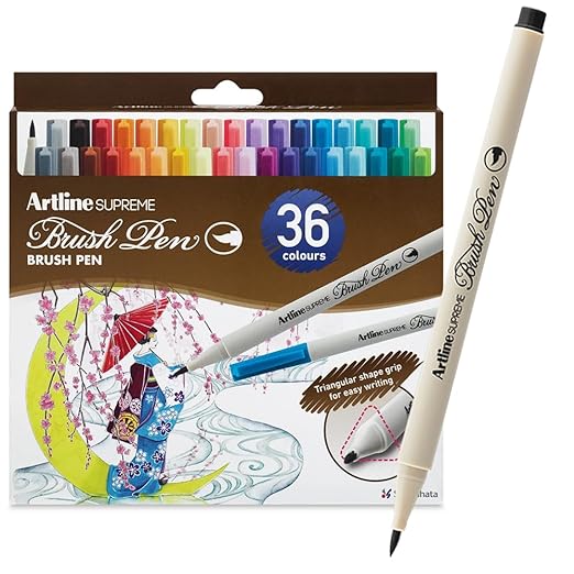 Artline Supreme Brush Pens Pack - SCOOBOO - EPFS-F/36W - Brush Pens