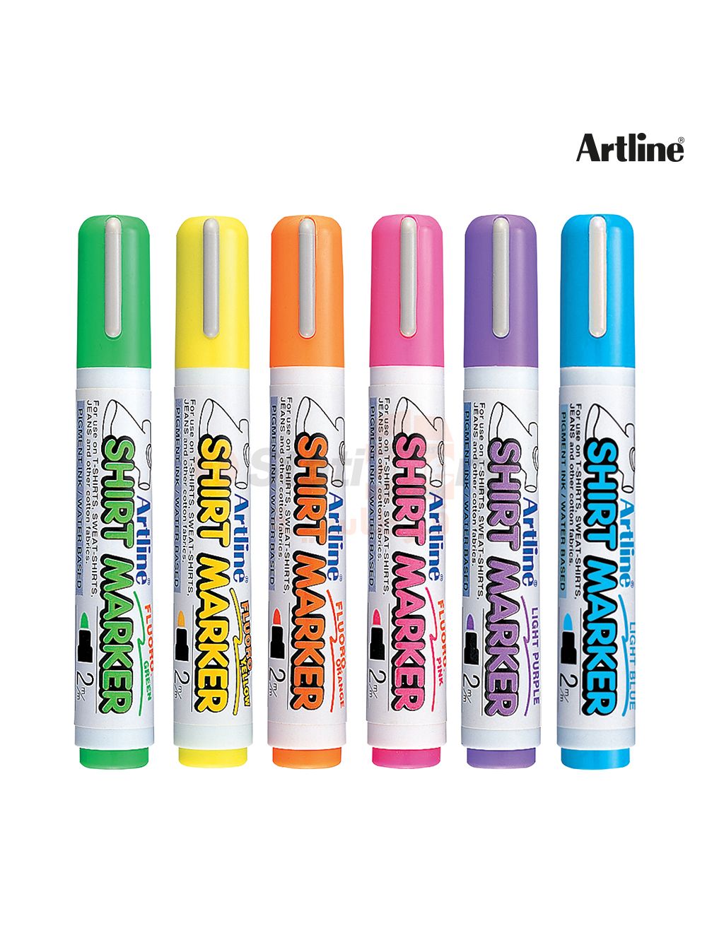 Artline Tshirt Marker Set of 6 - SCOOBOO - White-Board & Permanent Markers