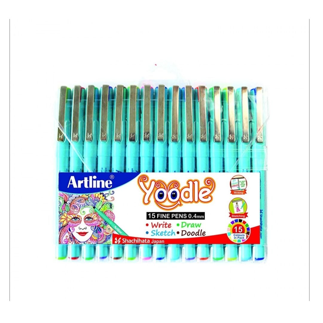 Artline Yoodle Fine Line Pens 0.4 mm - SCOOBOO - 10244 - Fineliner