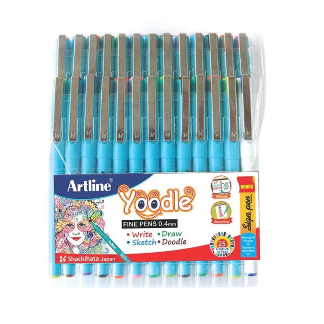 Artline Yoodle Fine Line Pens 0.4 mm - SCOOBOO - 10245 - Fineliner