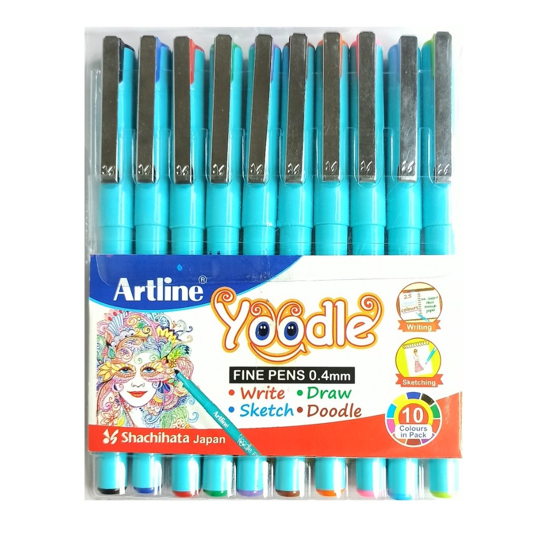 Artline Yoodle Fine Line Pens 0.4 mm - SCOOBOO - 10240 - Fineliner