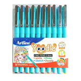 Artline Yoodle Fine Line Pens 0.4 mm - SCOOBOO - 10240 - Fineliner