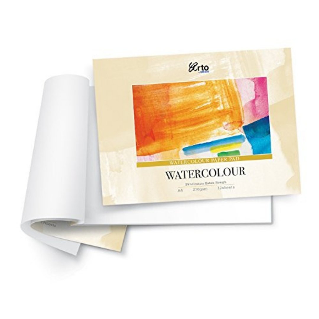 Arto Watercolour Paper 270gsm - SCOOBOO - CR37330 - Watercolour Pads & Sheets