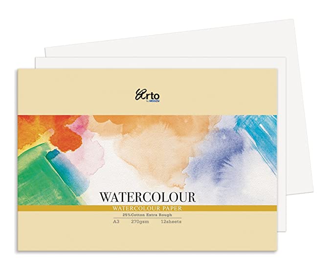 Arto Watercolour Paper 270gsm - SCOOBOO - CR37329 - Watercolour Pads & Sheets
