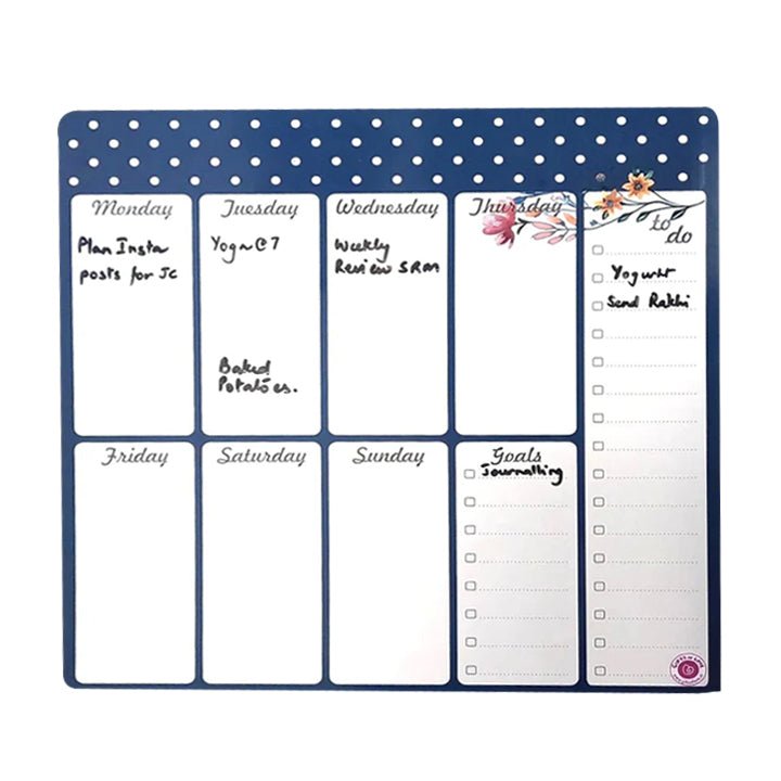 AZALEA MAGNETIC REWRITABLE WEEK PLANNER - SCOOBOO - Planners