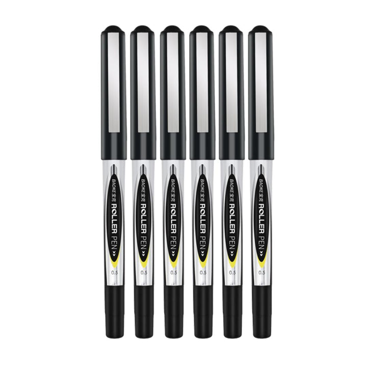Baoke 0.5mm Black Ink Signature Pen Pack of 6 (BK 110) - SCOOBOO - BK110 - Gel Pens
