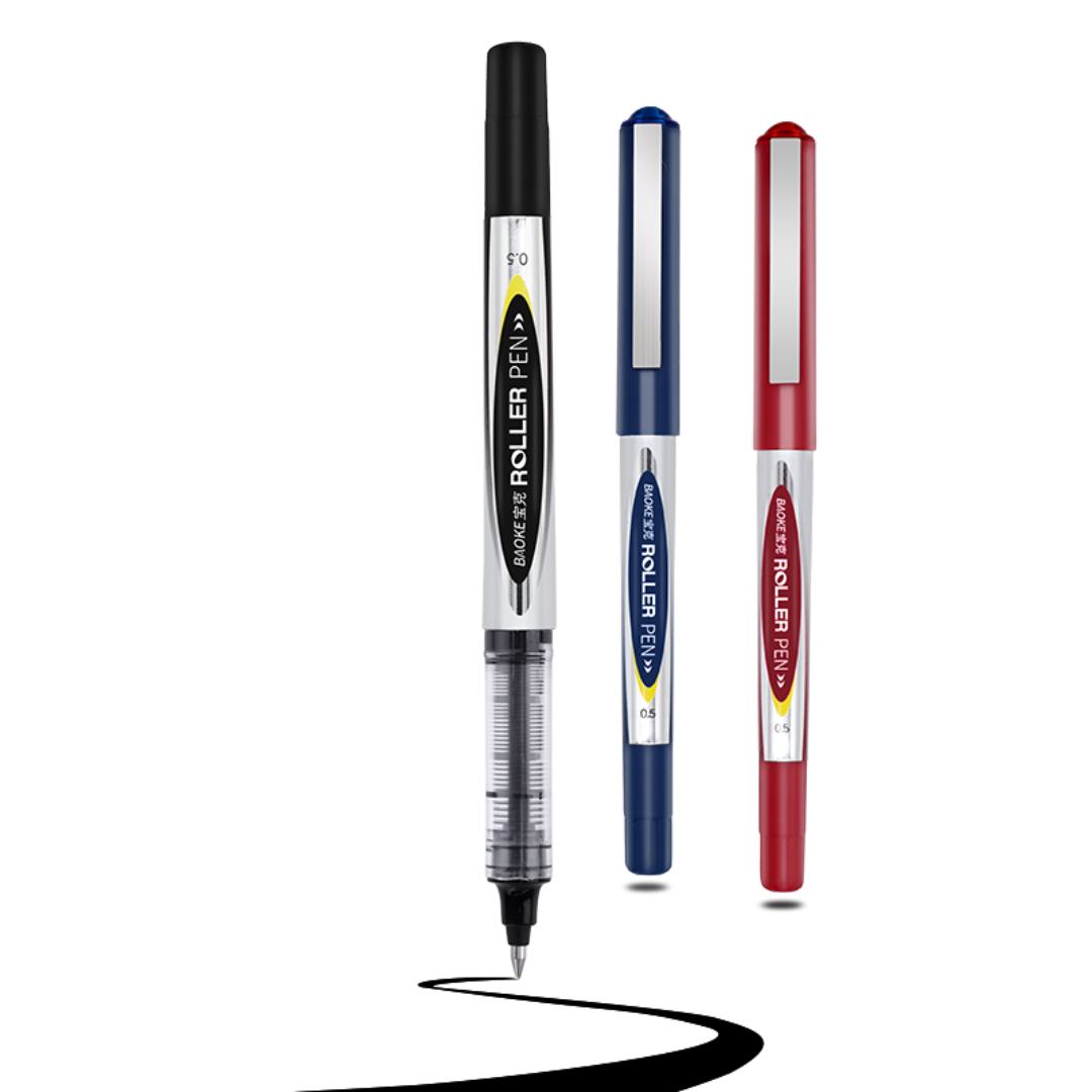 Baoke 0.5mm Black Ink Signature Pen Pack of 6 (BK 110) - SCOOBOO - BK110 - Gel Pens