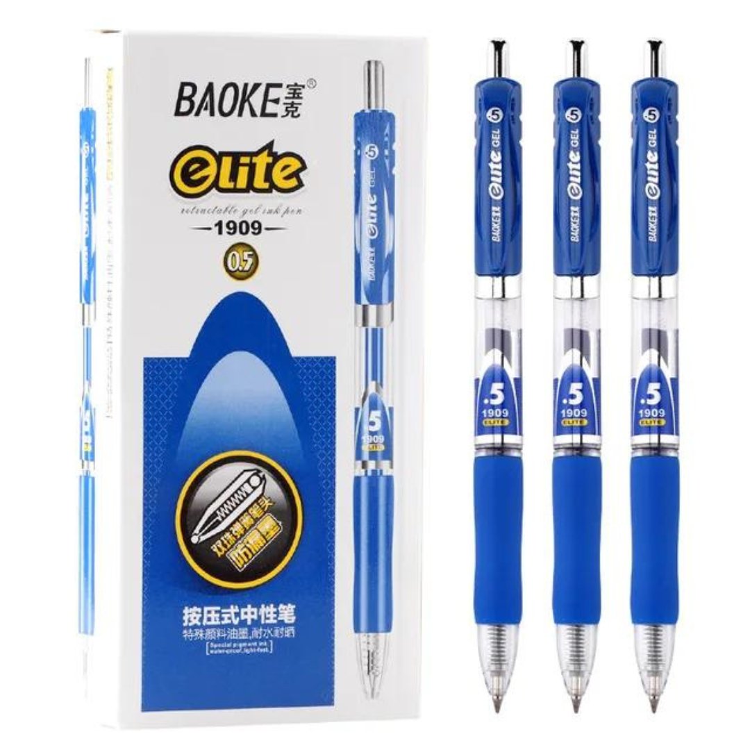 Baoke 0.5mm Gel Pen (PC 1909 - Pack of 2) - SCOOBOO - 1909 - Gel Pens