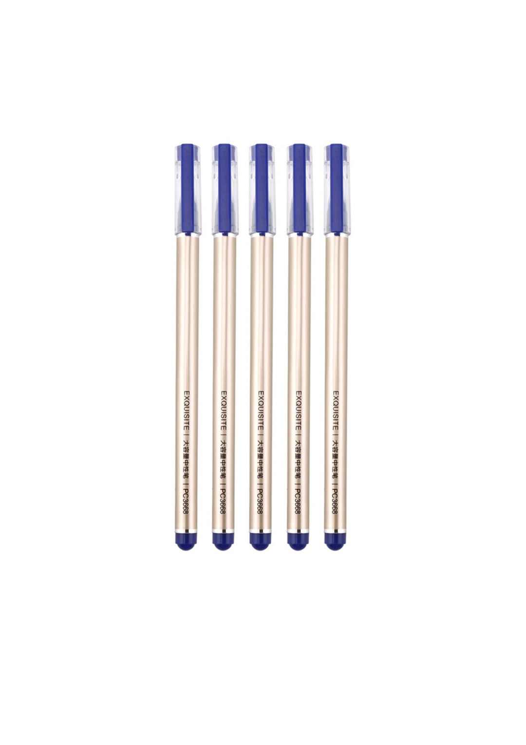 Baoke 0.5mm jumbo Gel ink Blue & Black pen Set of - 5 - SCOOBOO - PC3668 - Gel Pens
