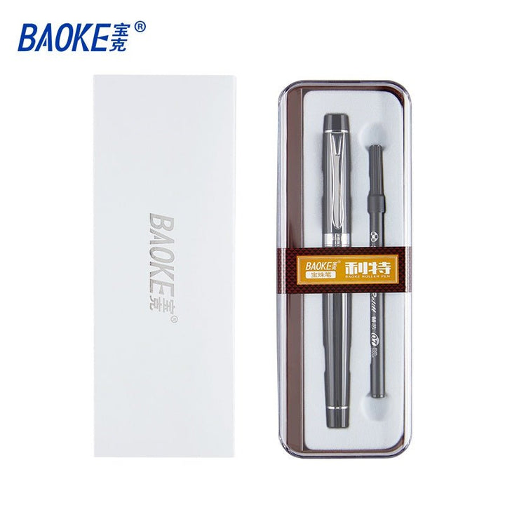 Baoke 0.7mm Black Ink Rollerball Pen - SCOOBOO - 1+1PM130A - Roller Ball Pen
