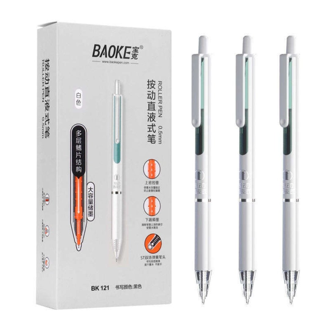 Baoke BK 121 Roller Pen 0.5mm - SCOOBOO - BK 121 - Gel Pens