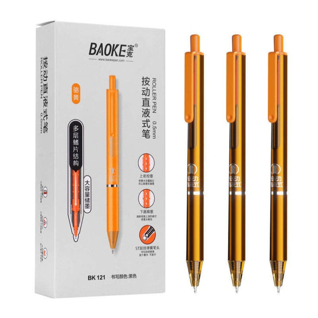 Baoke BK 121 Roller Pen 0.5mm - SCOOBOO - BK 121 - Gel Pens