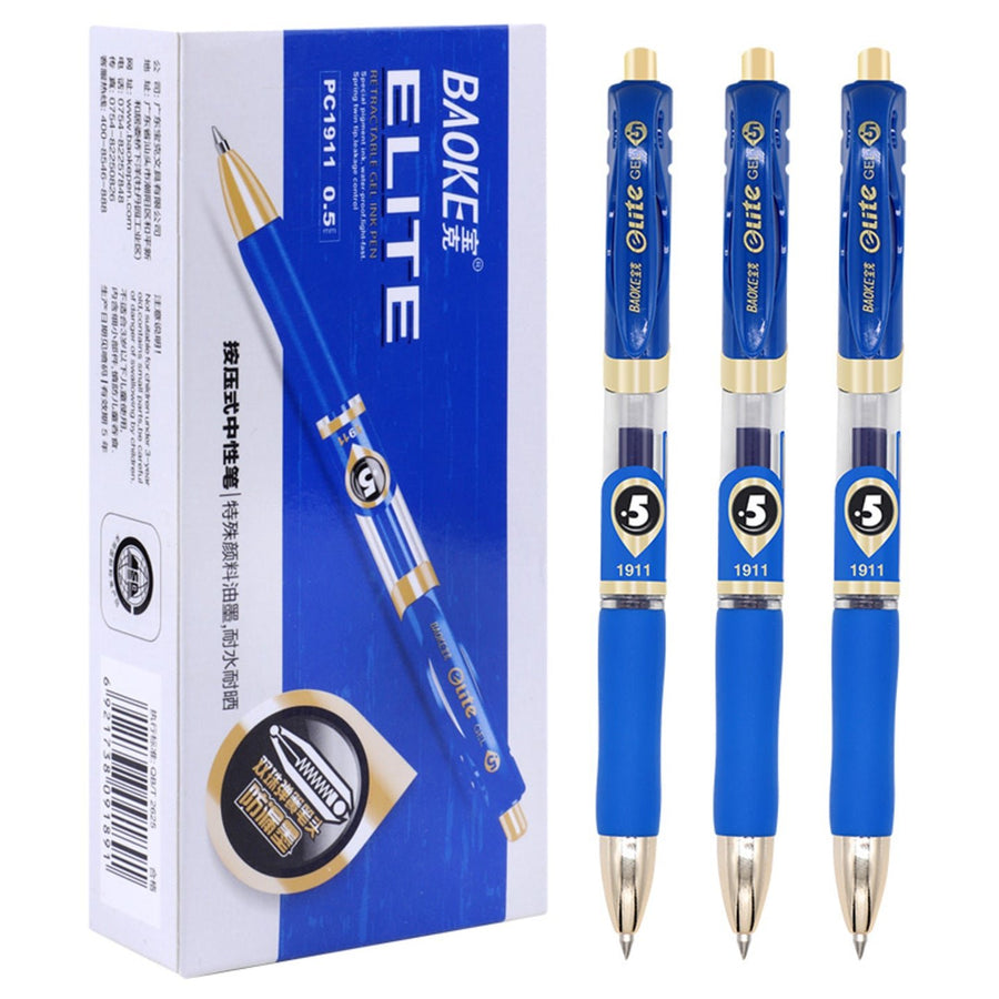 Baoke PC 1911 0.5mm Blue Ink Gel Pen (Pack of 2) - SCOOBOO - PC1911 - GEL PENS