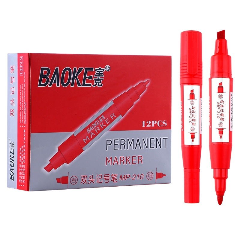 Baoke Permanent Marker - SCOOBOO - MP210-Red - White-Board & Permanent Markers