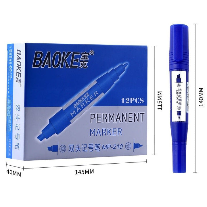 Baoke Permanent Marker - SCOOBOO - MP210-Blue - White-Board & Permanent Markers